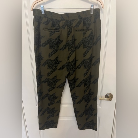 All Saints Aleida Houndstooth Toni Tapered Trousers Sz 10 - Picture 5 of 8